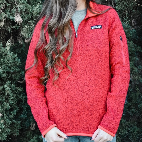 Patagonia Tops - Patagonia Women’s Red Quarter Zip Fleece | Size S